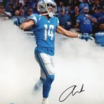 Amon Ra St Brown Autographed Signed DETROIT LIONS 8×10 Photo Beckett BAS