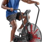 Sunny Health & Fitness Premium Smart Cross-Training Fan Bike, Air Resistance Cardio Machine w/330lb Capacity for Intensive Home Workout, Customizable Monitor w/Free SunnyFit App Connection-SF-B223018