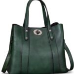 Genuine Leather Handbags for Women Satchel Purses Vintage Handmade Shoulder Bag Cowhide Top Handle Handbag Totes