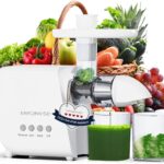 MegaWise Pro 2025 Updated Slow Masticating Juicer, 95% Juice Yield, 2-Speed & 9-Segment Spiral Cold Press, for Vegetables Fruits Nuts, Enhanced Nutrition Better Taste