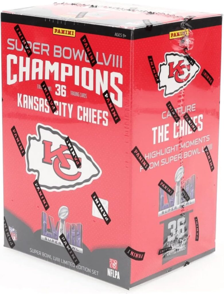 2024 Kansas City Chiefs Super Bowl LVIII 58 Champions Panini Limited Edition Trading Card Set (36 Cards)