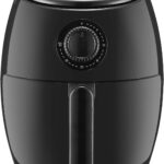 Elite Gourmet EAF0201X Personal Compact Space Saving Electric Hot Air Fryer Oil-Less Healthy Cooker, Timer & Temperature Controls, 1000W, 2.1 Quart, Black