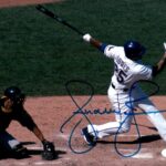 Andruw Jones Signed Autographed 8X10 Photo Texas Rangers At Bat JSA AE80112