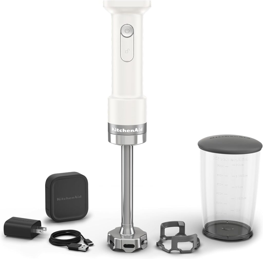 KitchenAid Go Cordless Hand Blender – battery included, KHBRV71, Porcelain White