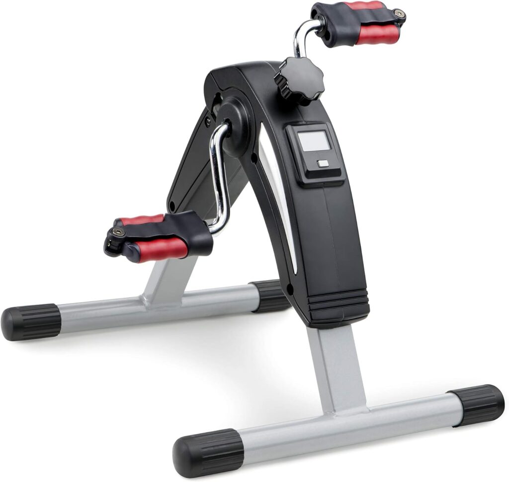 MARCYMarcy Magnetic Resistance Folding Exercise Bike with Transport Wheels – NS-653