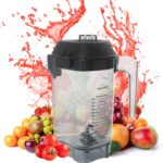 Upgraded For Vitamix Blender Pitcher 48oz, Replace for Vitamix Quiet One Blender VM0145, BarBoss, Touch & Go Advance Etc Series Container Jar Cup, For vitamix Replacement Pitcher Container