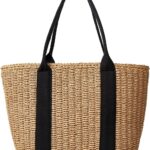 Women Small Straw Bags Summer Beach Tote Bag Handmade Woven Hobo Purse Handbag
