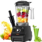 OMMO Blender 1800W, Professional High Speed Countertop Blender with Durable Stainless Steel Blades, 60oz BPA Free Blender for Shakes and Smoothies, Nuts, Ice and Fruits, Dishwasher Safe