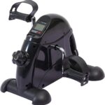Pedal Exerciser Under Desk Bike Mini Exercise Bike for Leg and Arm Cycling Exercise Portable Peddler with LCD Display