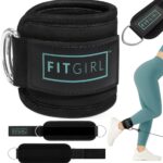 FITGIRL – Ankle Strap for Cable Exercise Machines, Work Out Cuff Attachment for Home & Gym, Glute Workouts – Kickbacks, Leg Extensions, Hip Abductors, for Exercise Machine Attachments