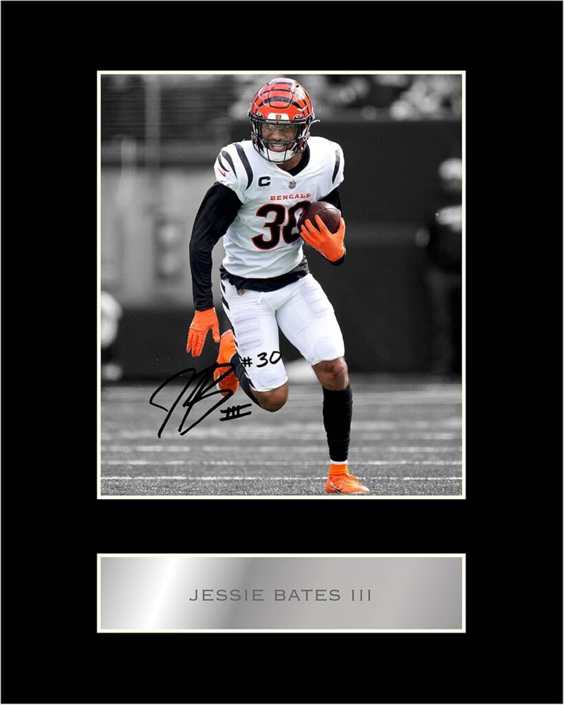 Jessie Bates III Pre Printed Signature Signed Mounted Photo Display #11 Printed Autograph Picture