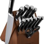 Calphalon Kitchen Knife Set with Self-Sharpening Block, 13-Piece NonStick Knives