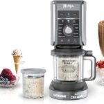 Ninja CREAMi Deluxe Ice Cream & Frozen Treat Maker for Ice Cream, Sorbet, Milkshakes, Frozen Yogurt, & More, 11-in-1, XL Capacity, Silver, Includes (2) Family-Sized 24 oz. Tubs, NC501