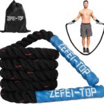 Jump Rope, 3.75 LB/2.65 LB Weighted Jump Rope for Fitness, Heavy Skipping Rope for Home Gym Workout, Weight Loss, Strength Training, Total Body Exercise Equipment