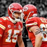 Ikonic Fotohaus Patrick Mahomes Travis Kelce Signed Photo Autograph Print Wall Art Home Decor