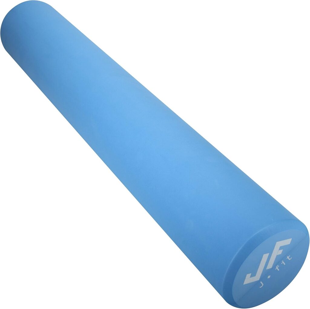 JFIT High Density Smooth EVA Foam Roller – Made in Taiwan – Multiple Size Options Available – Exercise, Massage, Muscle Recovery, Round Foam Roller