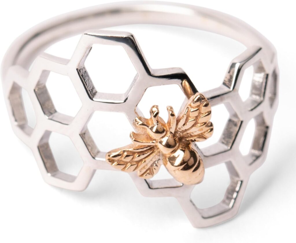 NINA DESIGNS Recycled Sterling Ring – 925 Sterling Silver Ring, Silver Jewelry for Women, Trendy Rings for Women