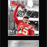 Pre Printed Signature Signed Pat Mahomes Mounted Photo Display #33 Printed Autograph Picture 10×8 Inch Mount