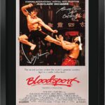 HWC Trading BloodSport The Cast Jean-Claude Van Damme 16 x 12 inch Framed Gifts Printed Poster Signed Autograph Picture for Movie Memorabilia Fans – 16″ x 12″ Framed