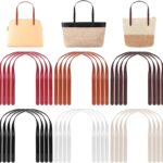24 Pcs 25″ PU Leather Purse Straps, 6 Colors Sew On Purse Handle Bag Straps Belt Band Mount Shoulder Handle Replacement for DIY Crocheted Bags Tote Bag Handmade Wallet Repair Making Supplies