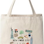 Moonlight Makers 100% Cotton Canvas, Natural Tote Bag, Full-Color Tote, Funny Design – Location