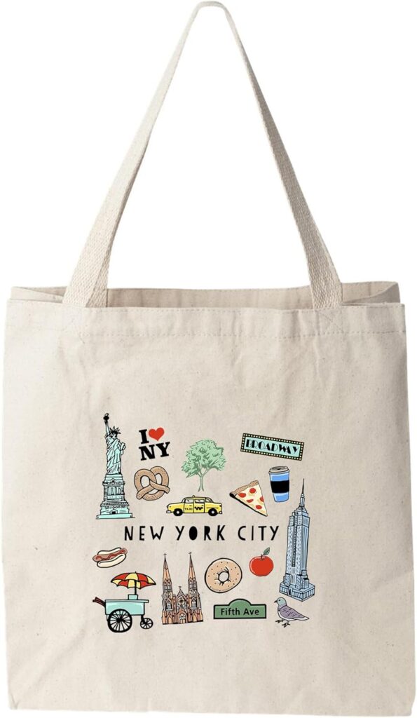 Moonlight Makers 100% Cotton Canvas, Natural Tote Bag, Full-Color Tote, Funny Design – Location