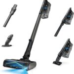 Shark PowerPro Reveal Plus Cordless Vacuum, FloorDetect & Dirt-Reveal Technology, HEPA Filter, Carpet & Hard Floor, Rechargeable, Charcoal, IZ376H