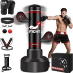 Upgraded Heavy Freestanding Punching Bag for Adults Teens, 70” Standing Punching Bag Kicking Bag Heavy Bag, Women Men Kickboxing Bags for Training MMA Fitness Home Gym