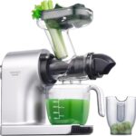 Juicer Machines,ORMEO HOME Cold Press Juicer with 3.60″Large Feed Chute For Vegetable and Fruit,Slow Masticating Juicers Easy to Clean,Quiet Motor,BPA-Free,High Juice Yield(Updated)
