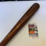Yogi Berra Early Wynn Buck Leonard 1972 Hall Of Fame Induction Signed Bat JSA – Autographed MLB Bats