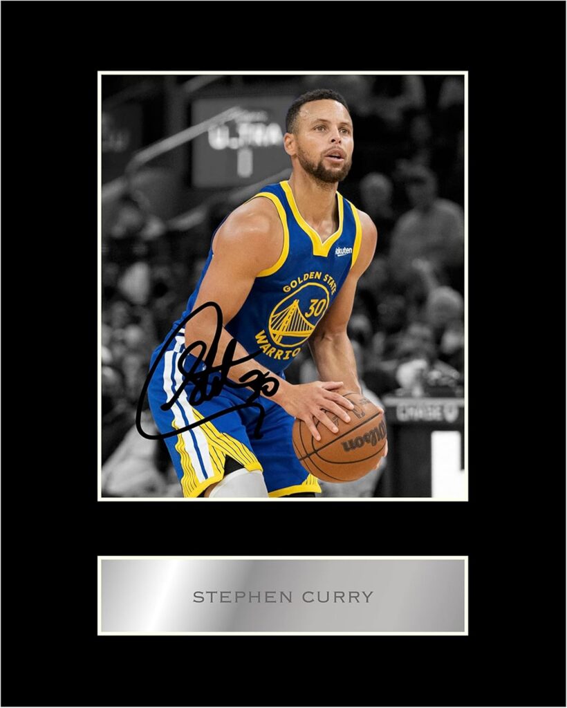 Generic Stephen Curry Pre Printed Signature Signed Mounted Photo Display #22 Printed Autograph Picture