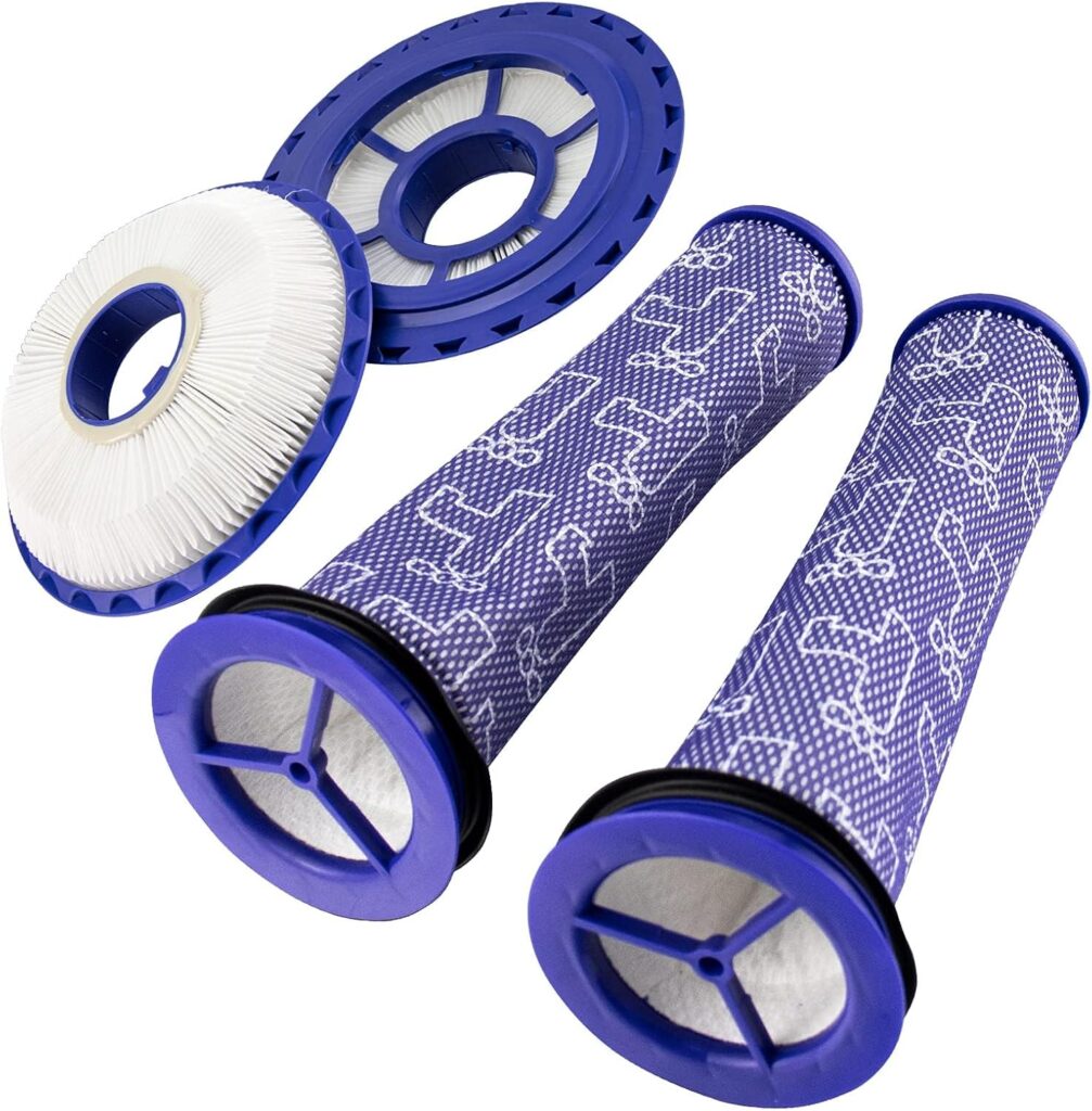 Improvedhand DC41 Filter Replacement Compatible with Dy.son DC41, DC65, DC66, UP13, UP20 Animal, Multi Floor and Ball Vacuum Replaces Part # 920769-01&920640-01, 2 Post-Filter and 2 Pre-Filter Set