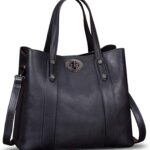 Genuine Leather Handbags for Women Satchel Purses Vintage Handmade Shoulder Bag Cowhide Top Handle Handbag Totes