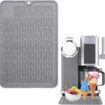 Palksky Silicone Mat for Ninja Swirl Ice Cream Maker, Accessories for Ninja Swirl Creami, Grey