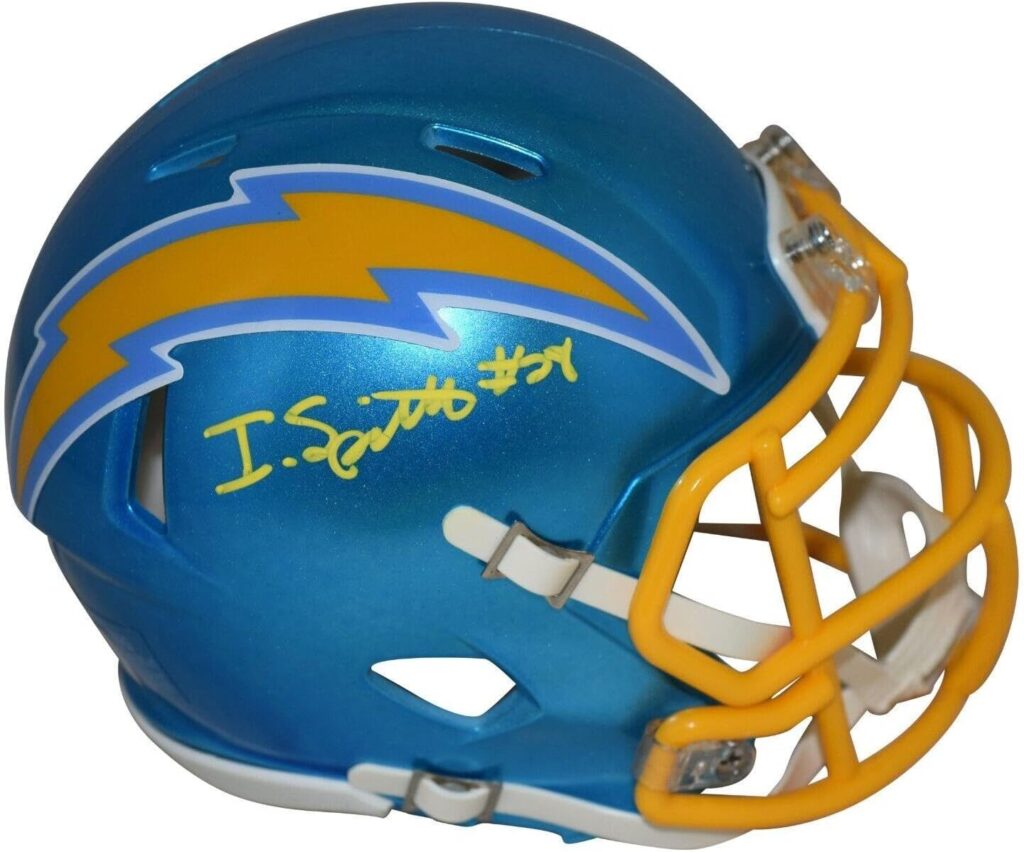 Isaiah Spiller Signed Los Angeles Chargers Flash Speed Mini Helmet Beckett – Autographed NFL Mini Helmets