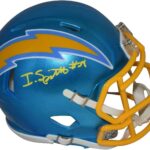 Isaiah Spiller Signed Los Angeles Chargers Flash Speed Mini Helmet Beckett – Autographed NFL Mini Helmets