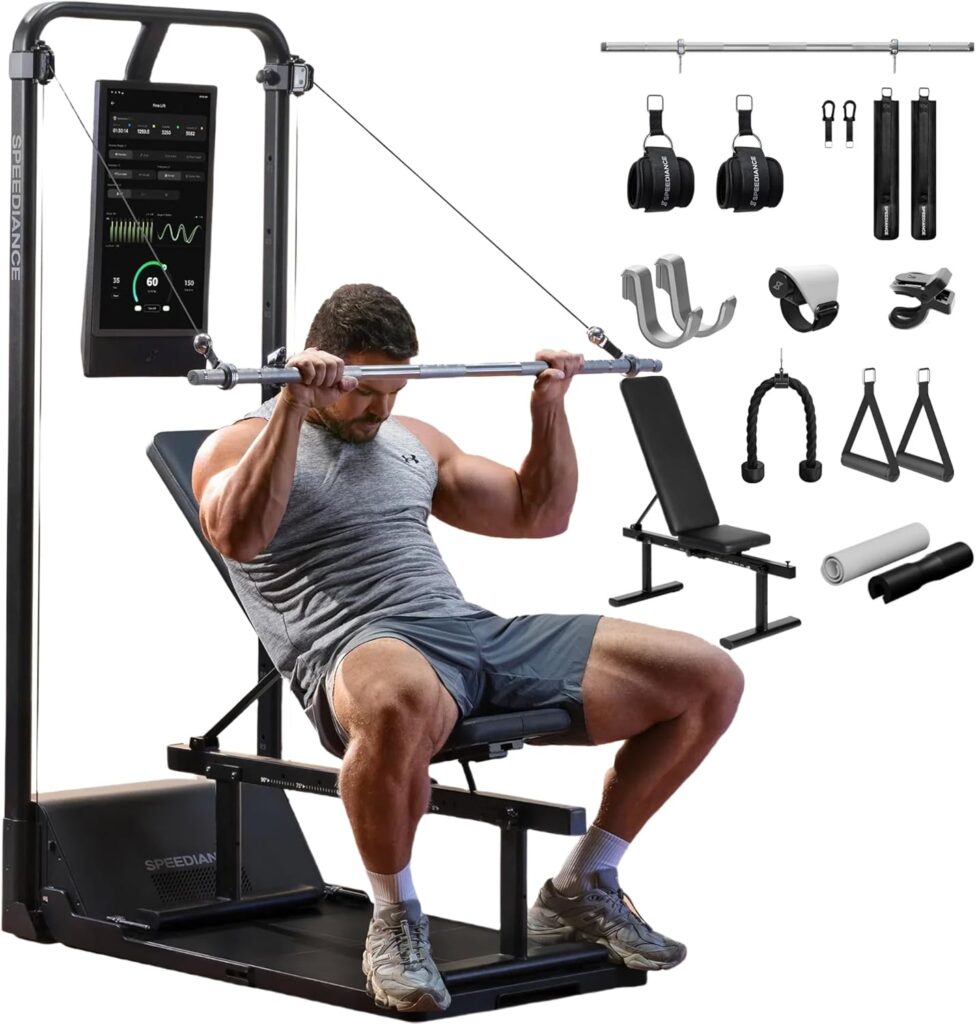Speediance Home Gym, Smart AI-Powered Multi-Functional Smith Machine for Full Body Strength Training, All-in-one Gym Equipment, Digital Weight System, Workout Station, Squat Rack, Gym Monster 2