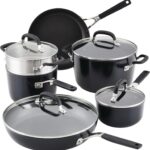 KitchenAid Hard Anodized Nonstick Cookware/Pots and Pans Set, 10 Piece – Matte Black