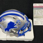 Chris Spielman Signed “All Time Team” Detroit Lions Mini Retro Helmet JSA COA – Autographed NFL Helmets