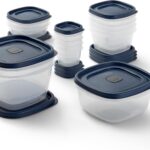 Rubbermaid Easy Find Lids® Food Storage Containers with Vented Lids, 26 Piece Set, Blue