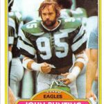 1980 Topps #251 John Bunting Philadelphia Eagles NFL Football Card NM-MT