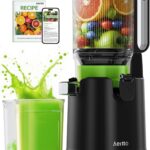 Cold Press Juicer, 5.8″ Extra Large Feed Chute Slow Masticating Juicer Machines, High Juice Yield, Fit Whole Vegetables & Fruits, Professional Juice Maker,Self Feeding, Easy to Clean