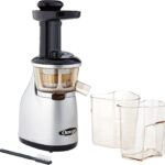 Omega VRT350 Vertical Low Speed Juicer, Silver