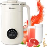 8-IN-1 IAGREEA Nut Milk Maker Machine, 35 oz Soy Milk Maker, Oat, Soy, Plant Based and Dairy Free Beverages, 2H Keep Warm Countertop Blender, 10 Blades, 12H Delay Start, BPA-Free, Self-Cleaning