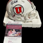 Kyle Whittingham Signed Utah Utes Riddell Speed Mini Helmet Jsa Coa – Autographed NFL Mini Helmets