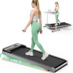 Walking Pad Portable Under Desk Treadmill with Incline 2.5HP for Home Office 265 lbs Capacity Remote Control LED