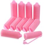 Zhehao 36 Pcs Sponge Hair Rollers Small Pink Foam Heatless Curls Rollers for Short Long Hair Flexible Sleeping Hairdressing Curler for Women Hair Styling(0.79 x 2.76 Inch,Pink)