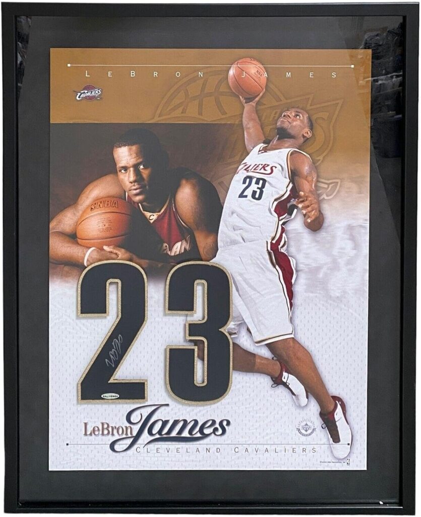 Lebron James Signed Jersey Number #23 Display Upper Deck UDA COA – Sports Memorabilia
