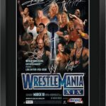 HWC Trading Wrestlemania 19 16 x 12 inch Framed Gifts Printed Signed Autograph Picture for WWE & WWF Memorabilia Fans – 16″ x 12″ Framed