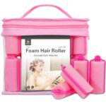 36 Pieces Foam Sponge Hair Rollers – Soft Sleeping Flexible Styling Curlers for Hair Styling (Pink)